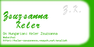 zsuzsanna keler business card